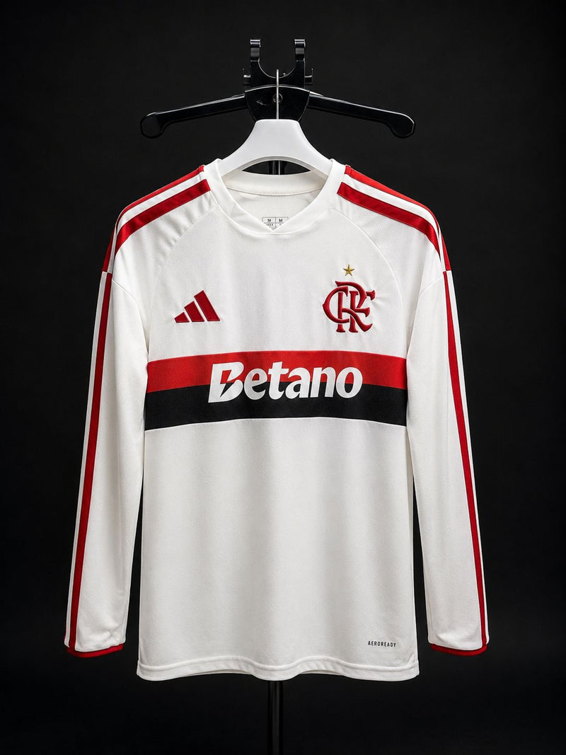 Flamengo Manga longa branca 2026