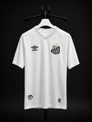 Santos branca detalhe na manga