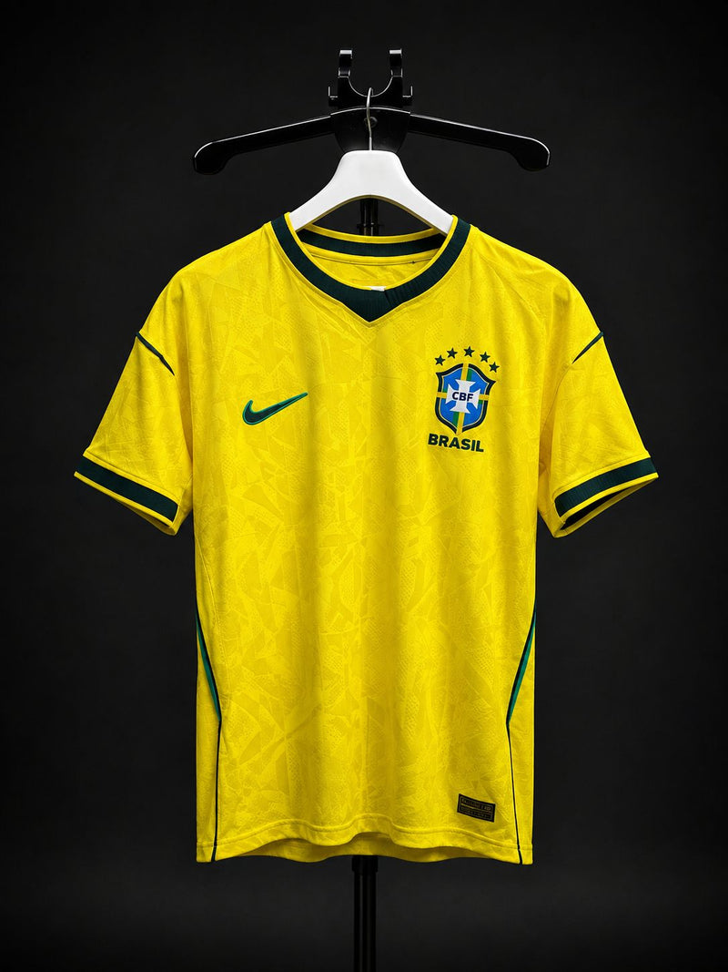 Brasil Amarela Masculina manga curta