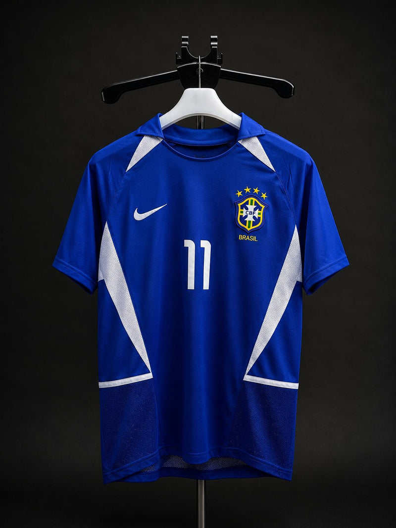 Retro Brasil Azul Ronaldinho 11