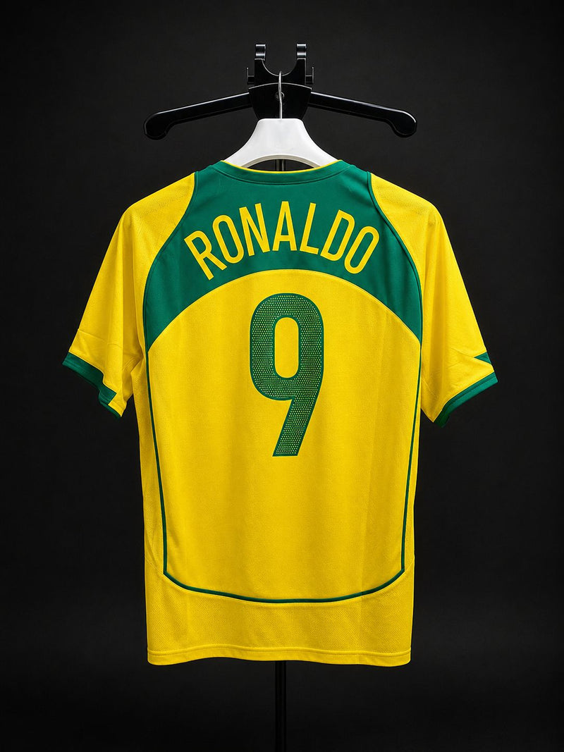Retro Brasil Amarela Ronaldo 9 - tailandesa
