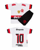 Conjunto Infantil Flamengo Branco